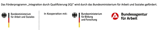 Das Förderprogramm "Integration durch Qualifizierung" wird durch das Bundesministerium für Arbeit und Soziales gefördert.